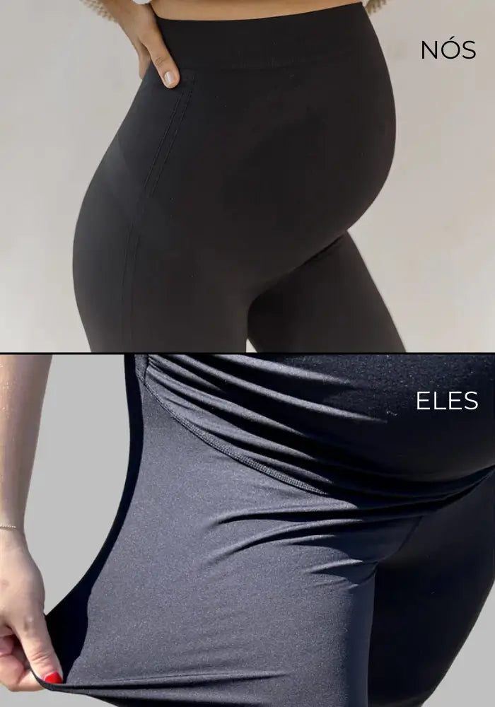 Calça Legging de Apoio para Gestante – Conforto e Sustentação Diária