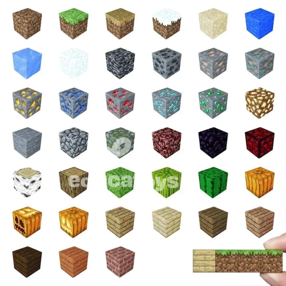 Monte seu Kit de Blocos de Construção Magnética Minecraft - Escolha suas peças!
