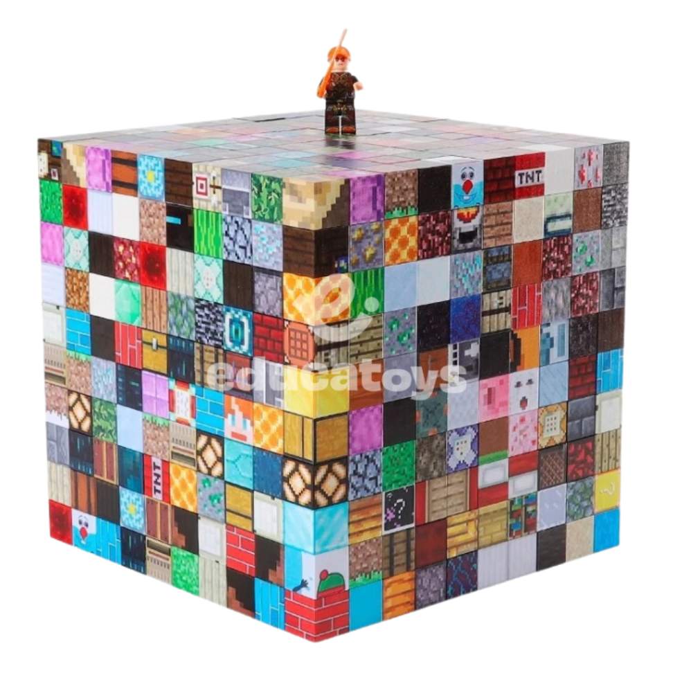 Monte seu Kit de Blocos de Construção Magnética Minecraft - Escolha suas peças!
